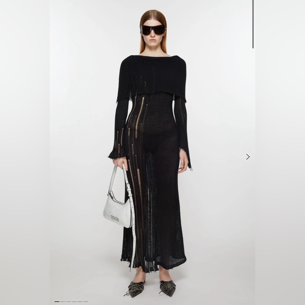 ACNE STUDIOS OPEN KNIT DRESS